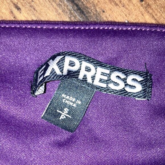 Express Size Small Purple Sequin Aztec Printed Sequin Lined Mini Skirt - Picture 3 of 4